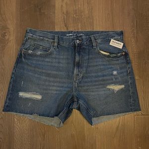 Old Navy slouchy straight jean shorts